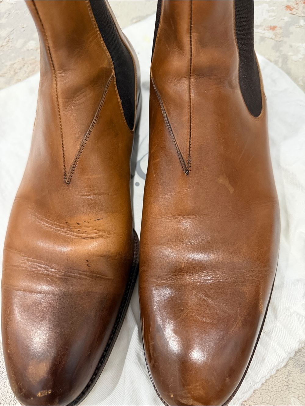 Men's Brown Leather Saints Crispin Boots
